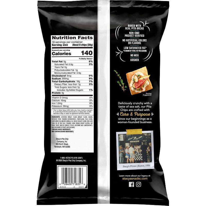slide 2 of 8, Stacys Stacy's Simply Naked Pita Chips Sharing Size - 16oz, 16 oz