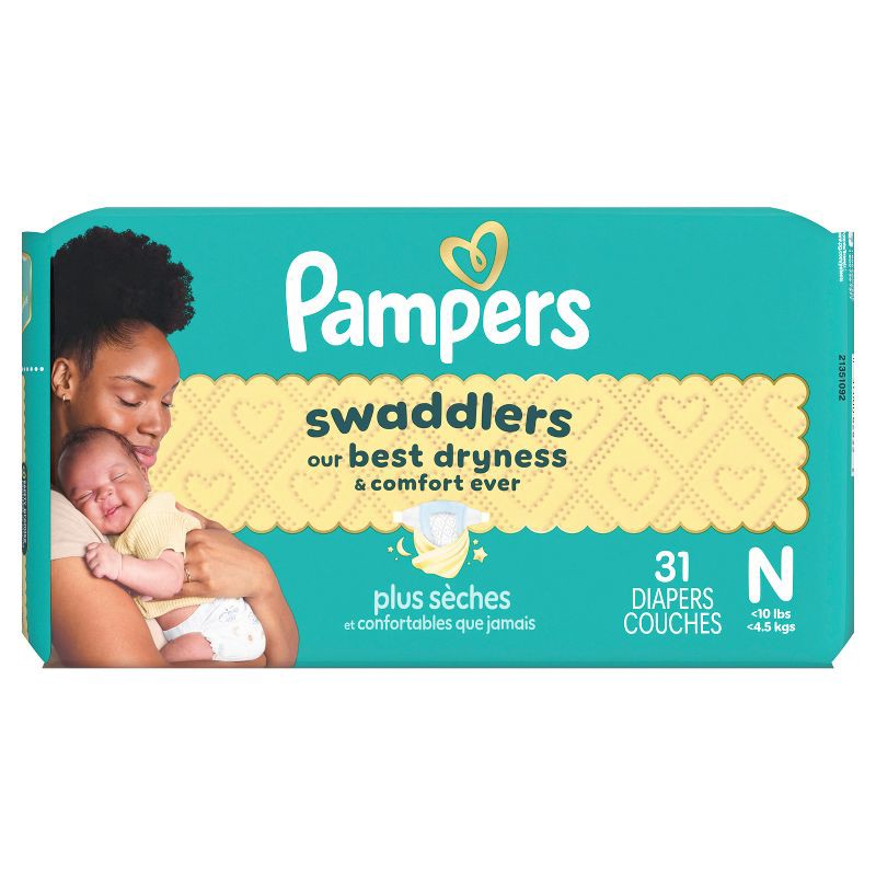 slide 15 of 16, Pampers Swaddlers Sensitive Disposable Diapers - Size 0 - 31ct, 0 x 31 ct