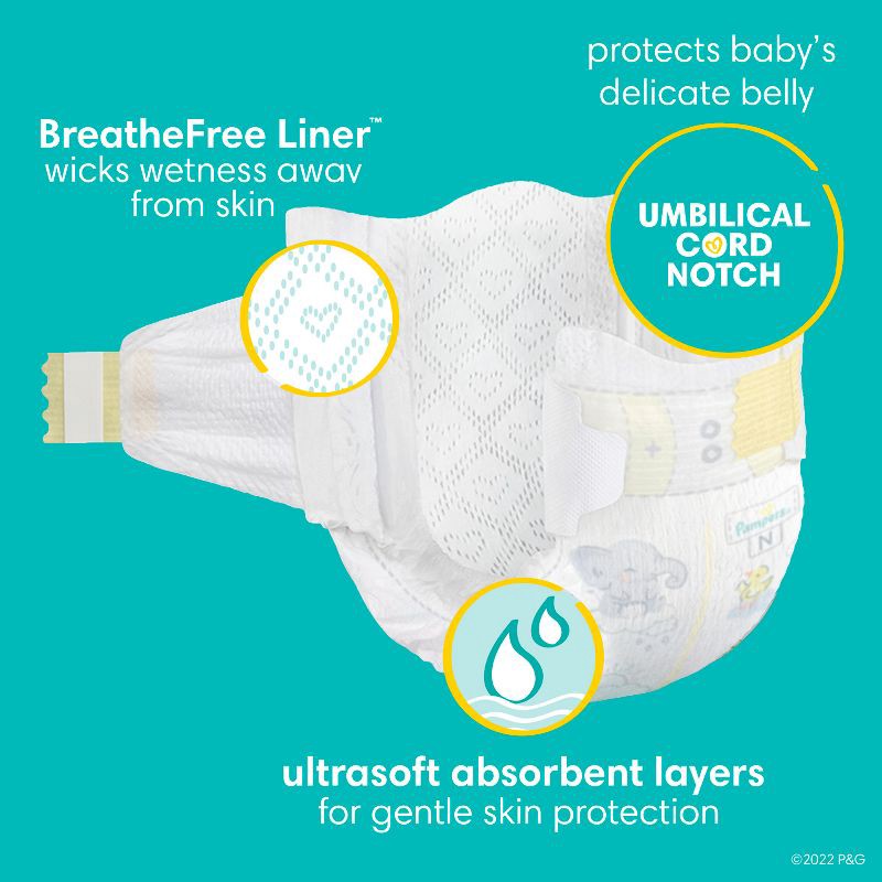 slide 6 of 15, Pampers Swaddlers Active Baby Newborn Diapers Size 0 - 31ct, 31 ct