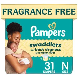 Pampers Swaddlers Sensitive Disposable Diapers - Size 0 - 31ct