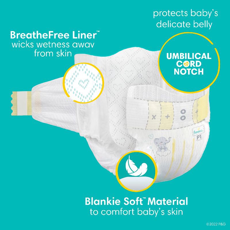 slide 3 of 12, Pampers Swaddlers Active Baby Diapers Jumbo Pack - Size Preemie - 27ct, 27 ct