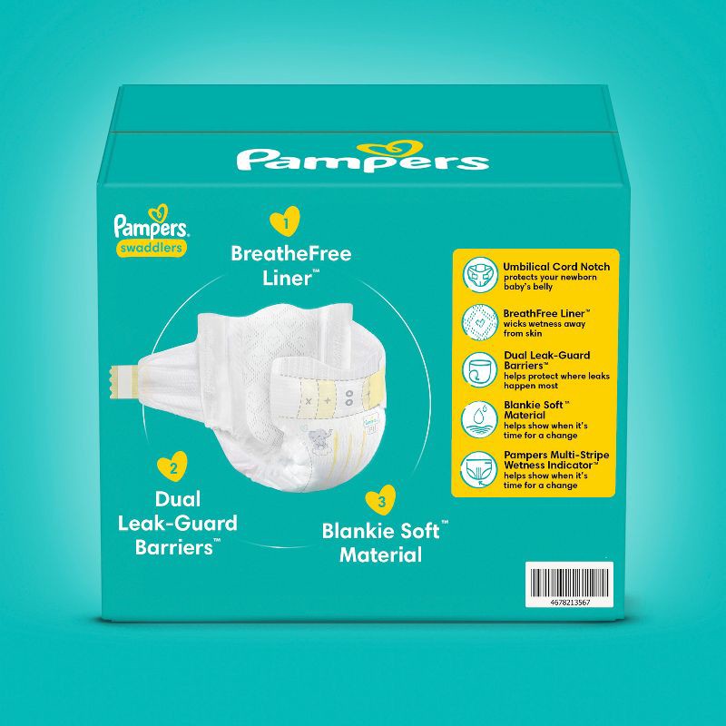 slide 12 of 12, Pampers Swaddlers Active Baby Diapers Jumbo Pack - Size Preemie - 27ct, 27 ct