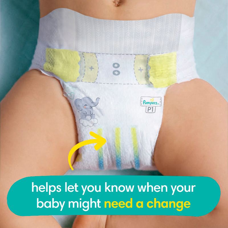 slide 4 of 12, Pampers Swaddlers Active Baby Diapers Jumbo Pack - Size Preemie - 27ct, 27 ct