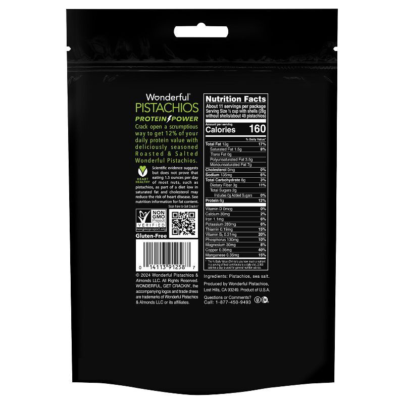 slide 6 of 10, Wonderful Pistachios Roasted & Salted - 20oz, 20 oz