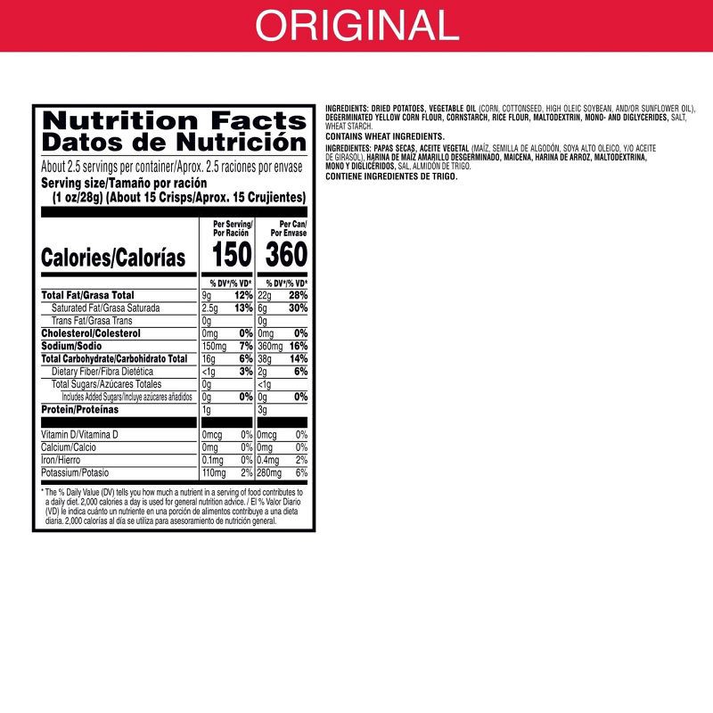 slide 4 of 5, Pringles Grab & Go Large Original Potato Crisps Chips - 2.3oz, 2.3 oz