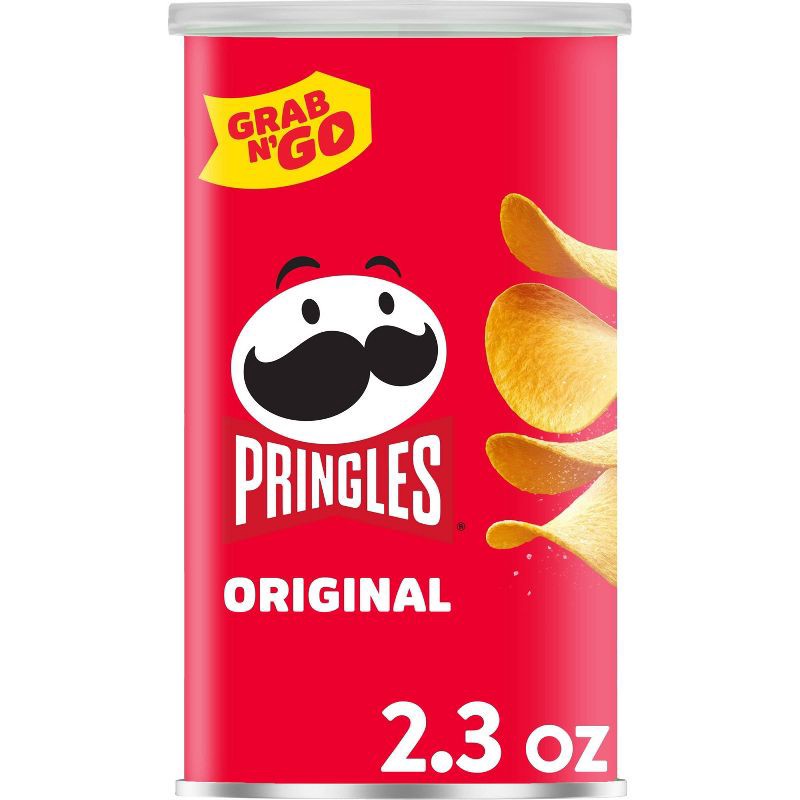 slide 1 of 5, Pringles Grab & Go Large Original Potato Crisps Chips - 2.3oz, 2.3 oz