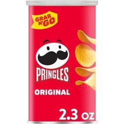 Pringles Grab & Go Large Original Potato Crisps Chips - 2.3oz