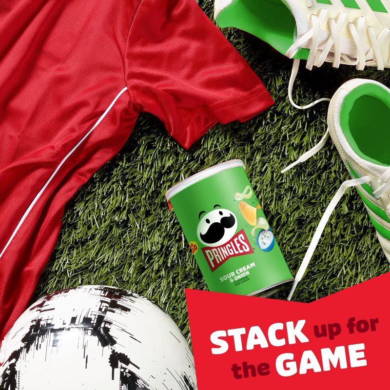 slide 3 of 6, Pringles Grab & Go Large Sour Cream & Onion Potato Crisps Chips - 2.5oz, 2.5 oz