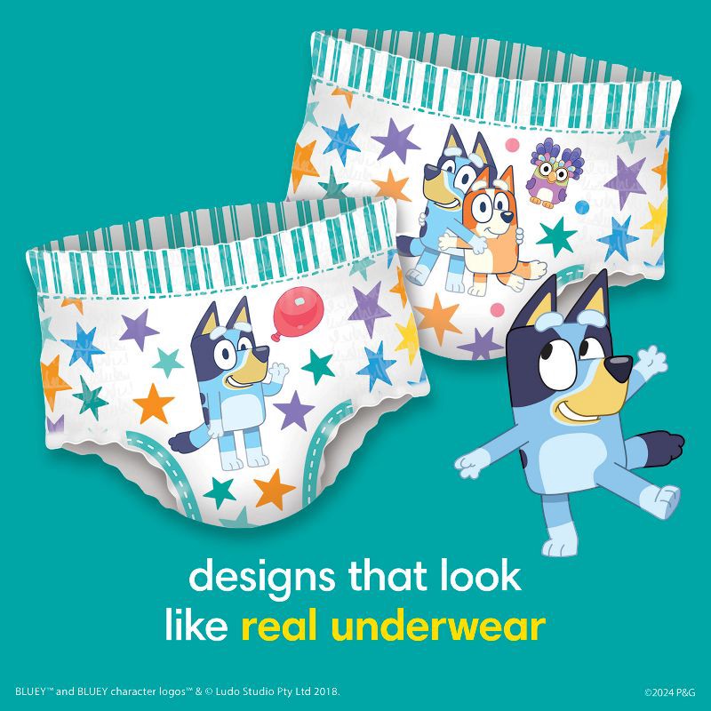 slide 6 of 10, Pampers Easy Ups Boys' Bluey Training Underwear - Size 4T-5T - 56ct, 56 ct