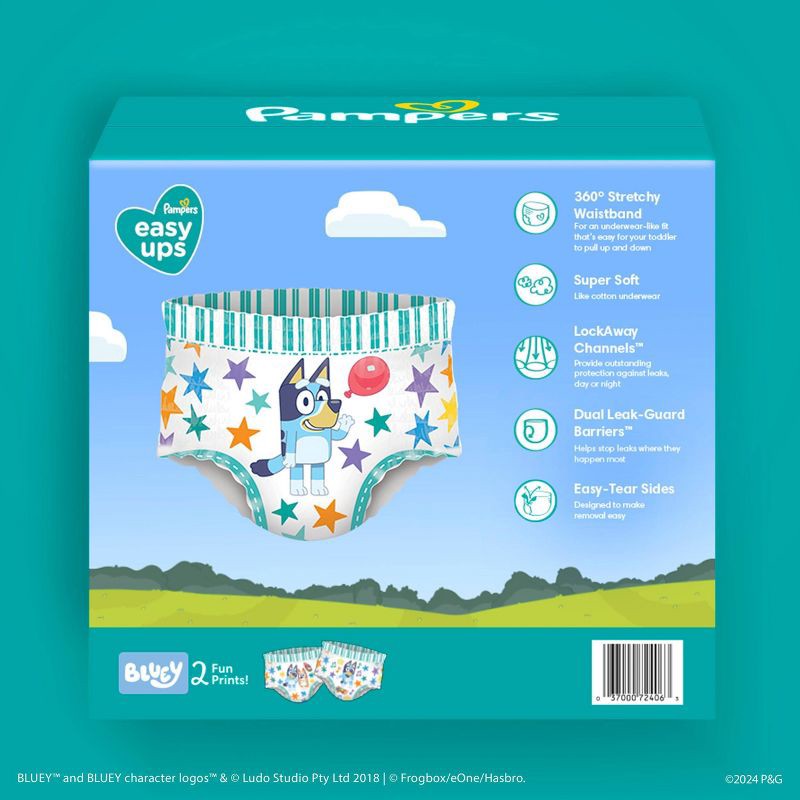 slide 11 of 15, Pampers Easy Ups Boys' Bluey Training Underwear - Size 4T-5T - 56ct, 56 ct