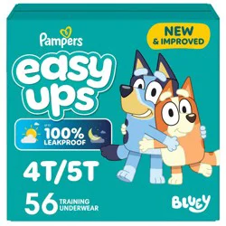 Pampers Easy Ups Boys' Bluey Training Underwear - Size 4T-5T - 56ct