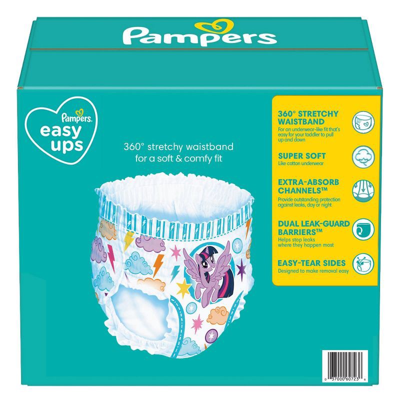 slide 3 of 7, Pampers Easy Ups Girls' My Little Pony Disposable Training Underwear - 4T-5T - 56ct, 56 ct
