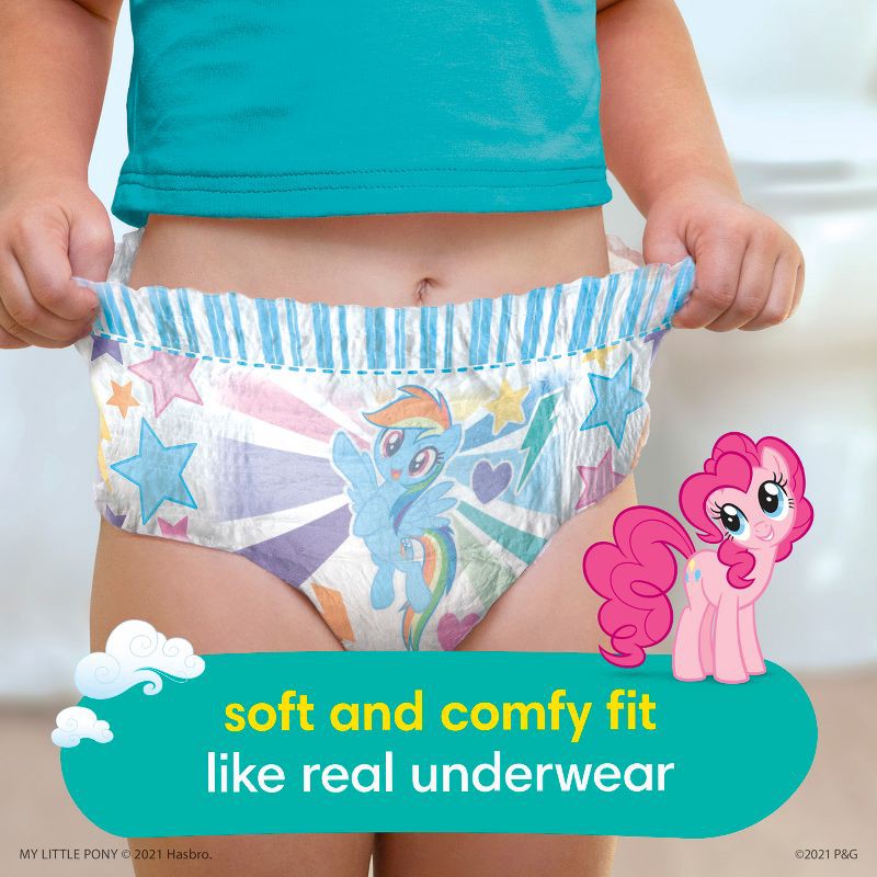 slide 3 of 16, Pampers Easy Ups Girls' My Little Pony Disposable Training Underwear - 4T-5T - 56ct, 56 ct