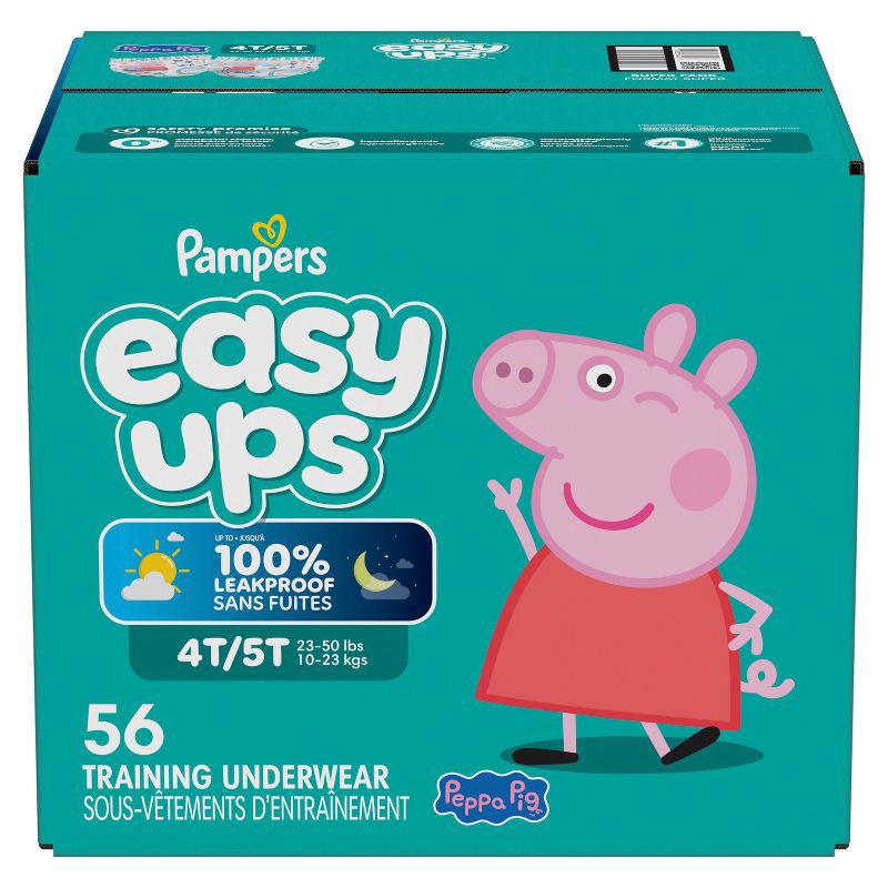 slide 13 of 16, Pampers Easy Ups Girls' Disposable Training Underwear - 4T-5T - 56ct, 56 ct