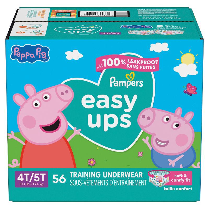 slide 13 of 15, Pampers Easy Ups Girls' Disposable Training Underwear - 4T-5T - 56ct, 56 ct