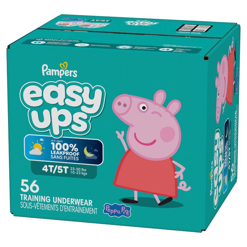 slide 16 of 16, Pampers Easy Ups Girls' Disposable Training Underwear - 4T-5T - 56ct, 56 ct