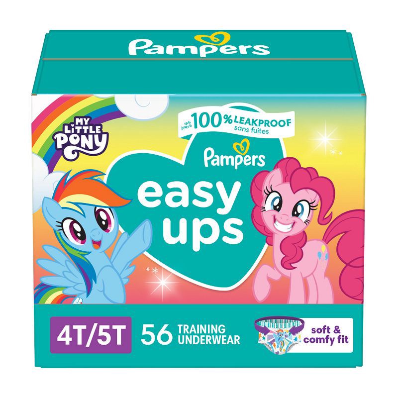 slide 16 of 16, Pampers Easy Ups Girls' My Little Pony Disposable Training Underwear - 4T-5T - 56ct, 56 ct