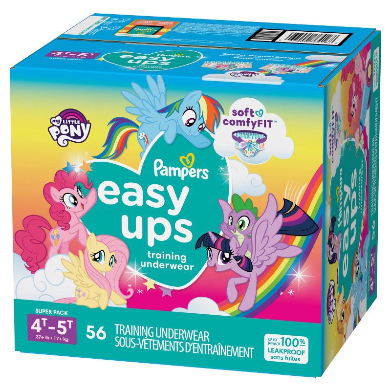 slide 7 of 7, Pampers Easy Ups Girls' My Little Pony Disposable Training Underwear - 4T-5T - 56ct, 56 ct