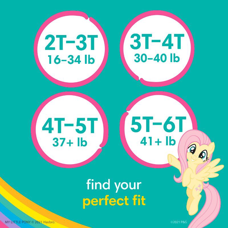 slide 7 of 16, Pampers Easy Ups Girls' My Little Pony Disposable Training Underwear - 4T-5T - 56ct, 56 ct