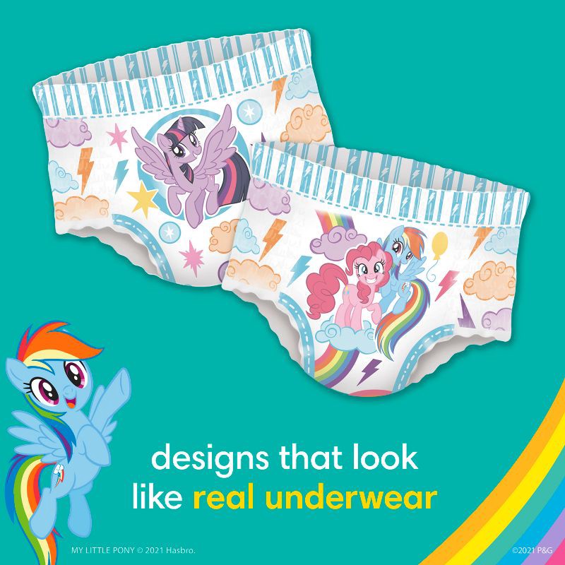 slide 9 of 16, Pampers Easy Ups Girls' My Little Pony Disposable Training Underwear - 4T-5T - 56ct, 56 ct