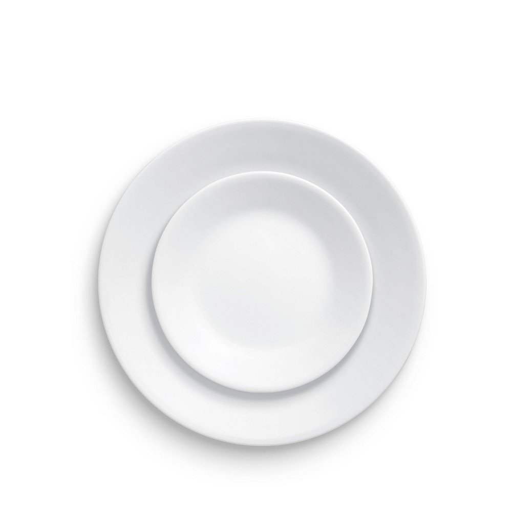 slide 3 of 4, Corelle Vitrelle Livingware Dinnerware Set Frost White, 20 ct