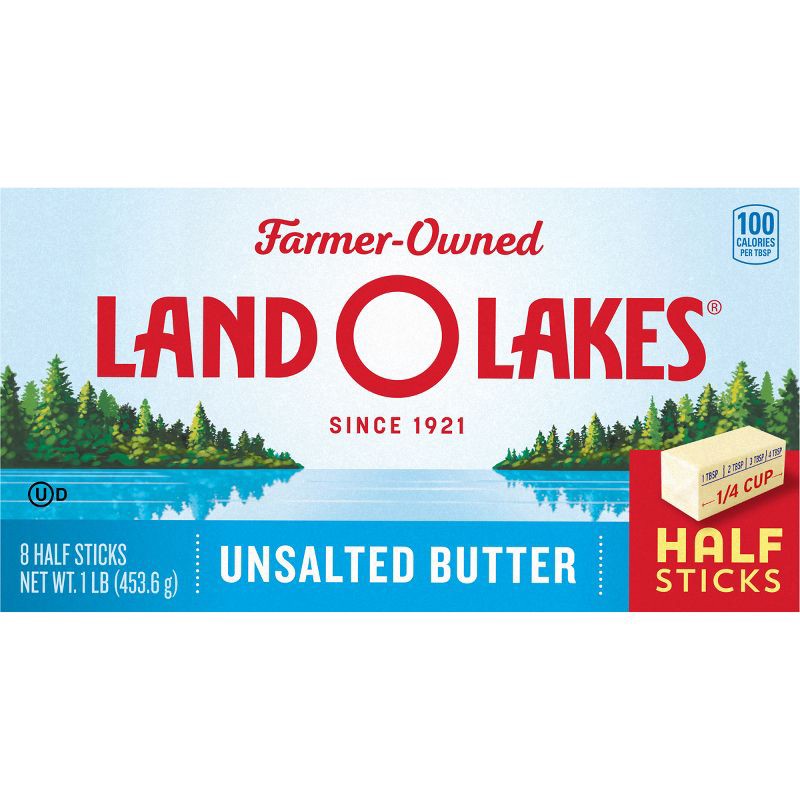 slide 1 of 6, Land O'Lakes Land O Lakes Unsalted Half Sticks Butter - 1lb, 1 lb