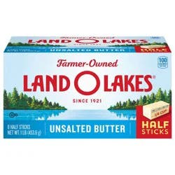 Land O'Lakes Land O Lakes Unsalted Half Sticks Butter - 1lb