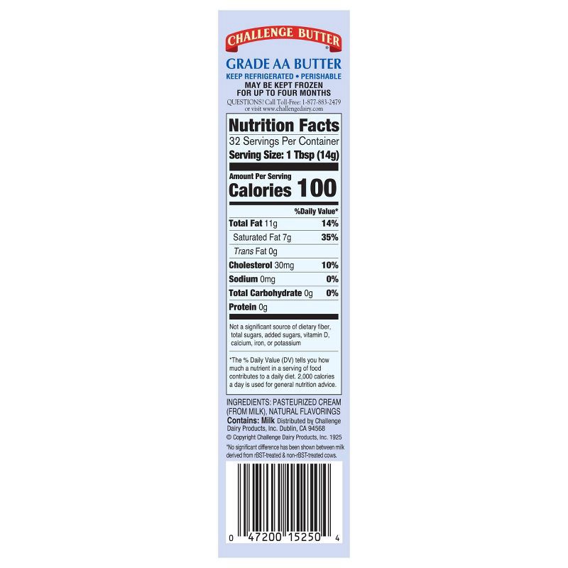 slide 3 of 6, Challenge Butter Challenge Unsalted Butter - 1lb, 1 lb