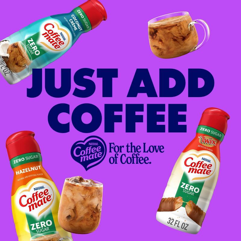 slide 8 of 9, Coffee mate Zero Sugar Italian Sweet Crème Coffee Creamer - 32 fl oz, 32 fl oz