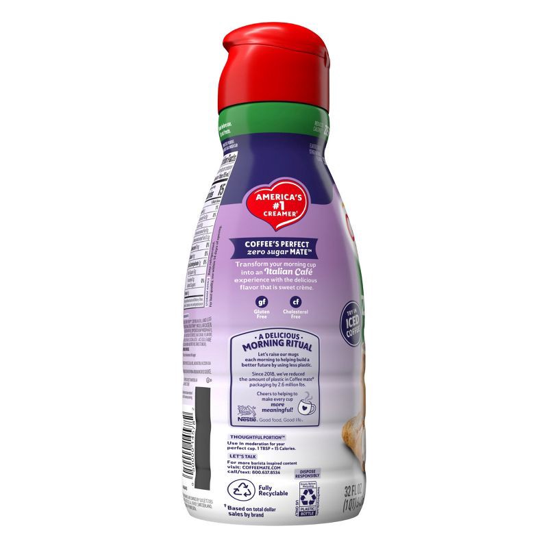 slide 8 of 13, Coffee mate Zero Sugar Italian Sweet Crème Coffee Creamer - 32 fl oz, 32 fl oz