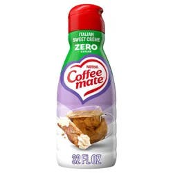 Coffee mate Zero Sugar Italian Sweet Crème Coffee Creamer - 32 fl oz: Gluten-Free, Non-Dairy