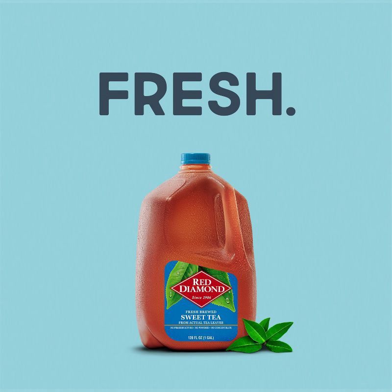 slide 6 of 9, Red Diamond All Natural Sweet Tea - 1gal (128 fl oz), 1 gal, 128 fl oz
