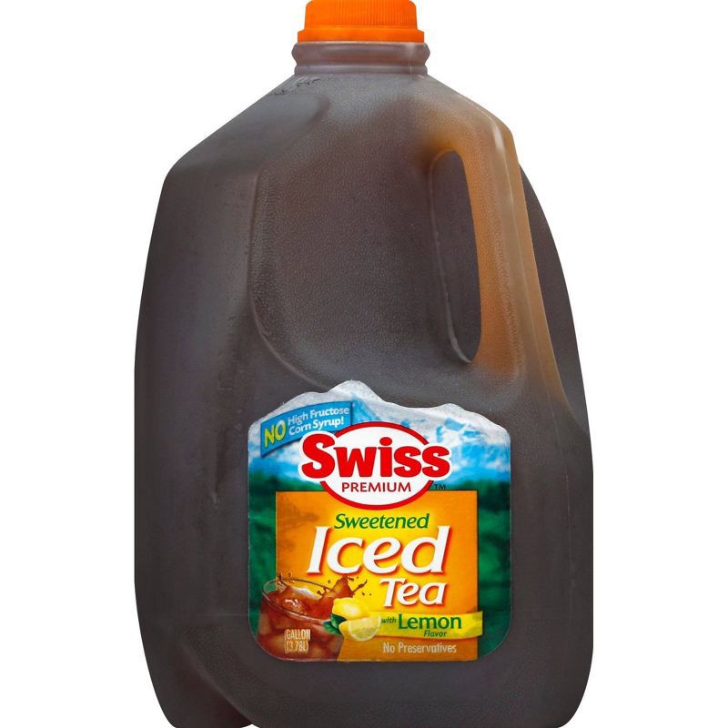 slide 1 of 3, Swiss Premium Swiss Sweetened Lemon Iced Tea - 1gal (128 fl oz), 1 gal, 128 fl oz