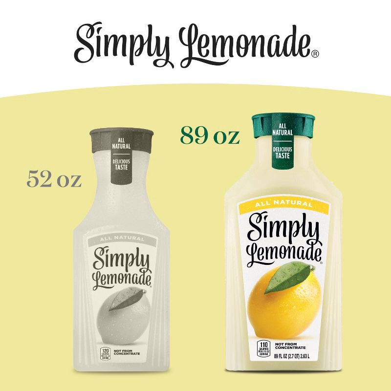 slide 8 of 8, Simply Beverages Simply Lemonade - 89 fl oz, 89 fl oz