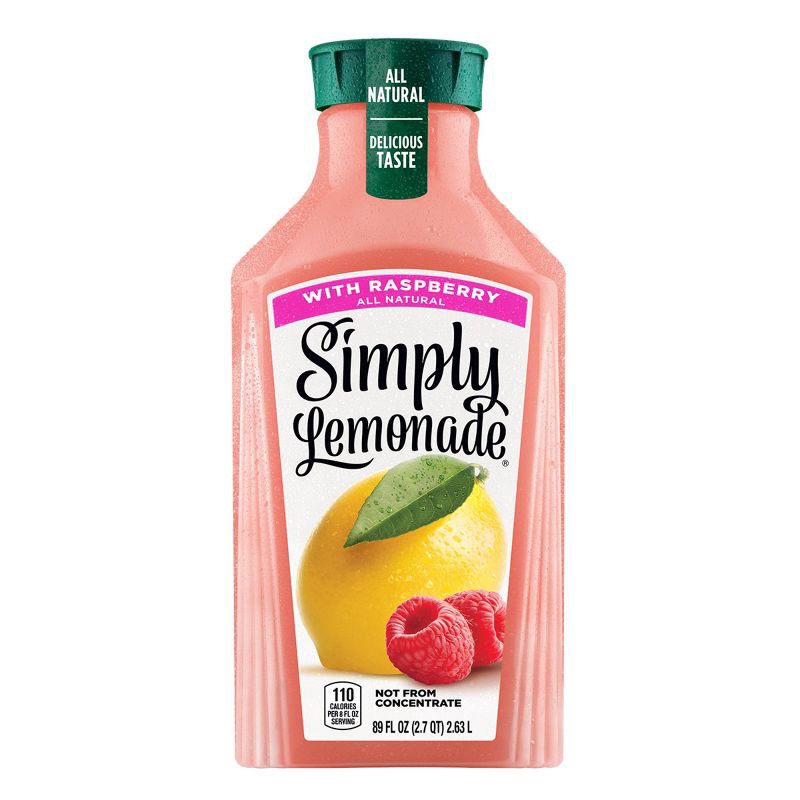 slide 1 of 7, Simply Beverages Simply Lemonade with Raspberry Juice - 89 fl oz, 89 fl oz