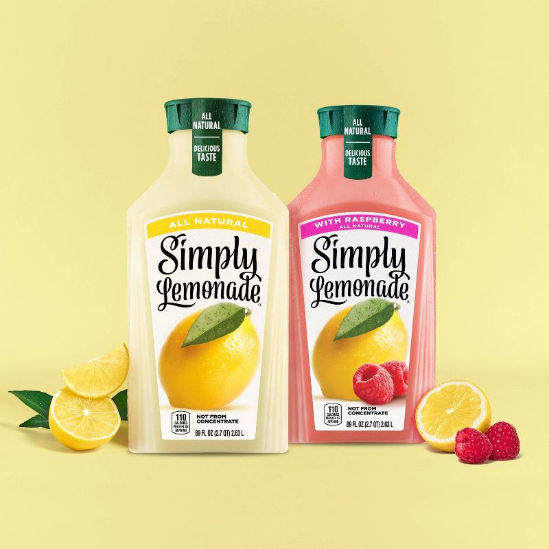 slide 7 of 7, Simply Beverages Simply Lemonade with Raspberry Juice - 89 fl oz, 89 fl oz