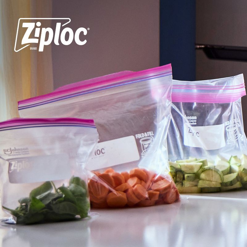 slide 2 of 13, Ziploc Quart Storage Bags with Grip 'n Seal Technology - 80ct, 80 ct