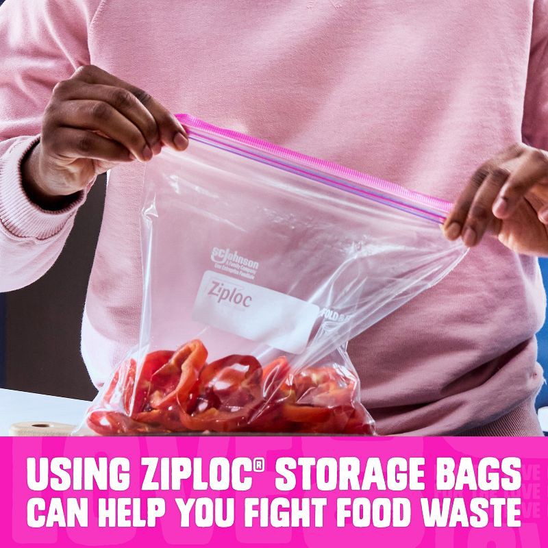 slide 8 of 13, Ziploc Quart Storage Bags with Grip 'n Seal Technology - 80ct, 80 ct