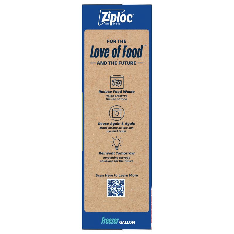 slide 14 of 14, Ziploc Gallon Freezer Bags with Grip 'n Seal Technology - 66ct, 66 ct