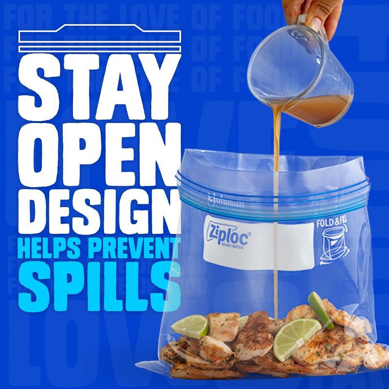 slide 9 of 12, Ziploc Gallon Freezer Bags with Grip 'n Seal Technology - 66ct, 66 ct