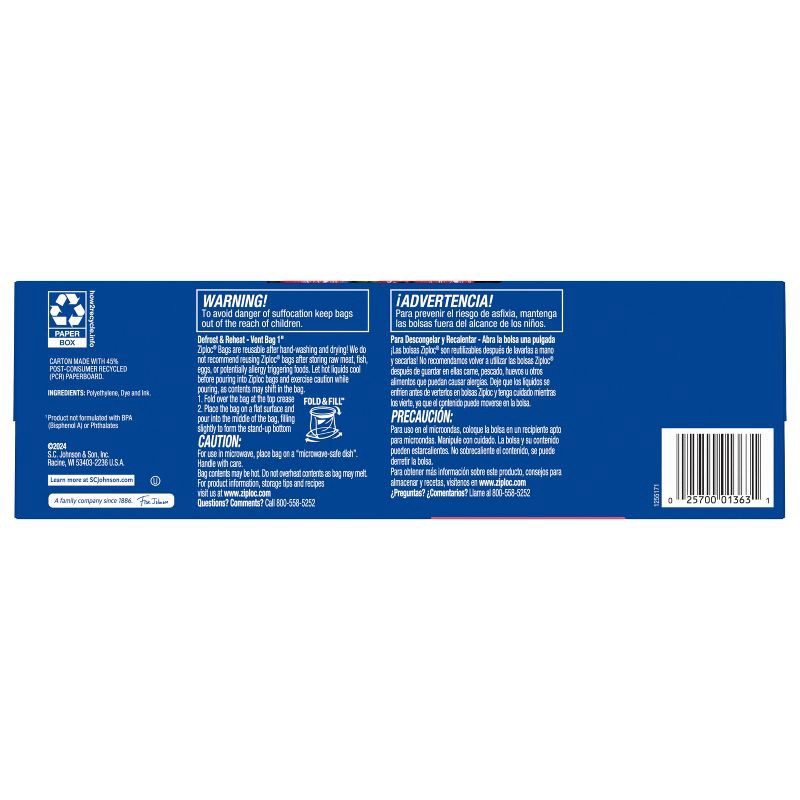 slide 13 of 14, Ziploc Gallon Storage Bags with Grip 'n Seal Technology - 81ct, 81 ct