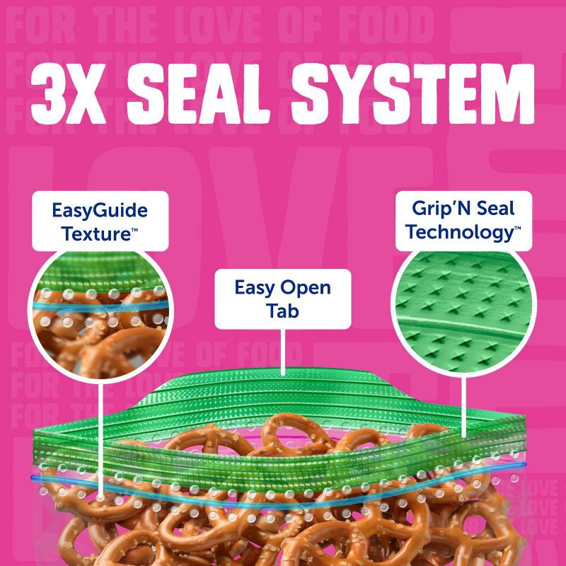 slide 6 of 13, Ziploc Snack Bags with Grip 'n Seal Technology - 150ct, 150 ct
