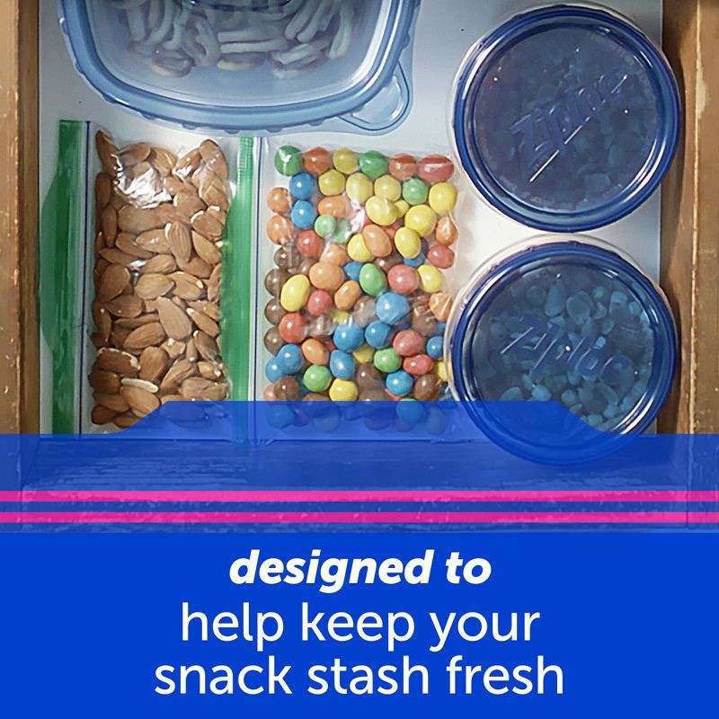 slide 7 of 13, Ziploc Snack Bags with Grip 'n Seal Technology - 150ct, 150 ct