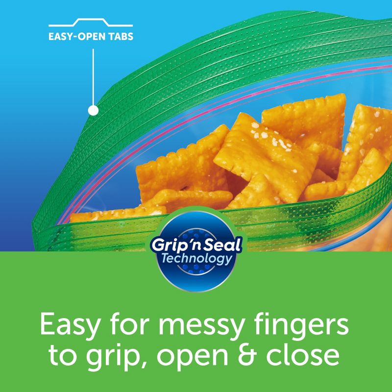 slide 11 of 13, Ziploc Snack Bags with Grip 'n Seal Technology - 150ct, 150 ct