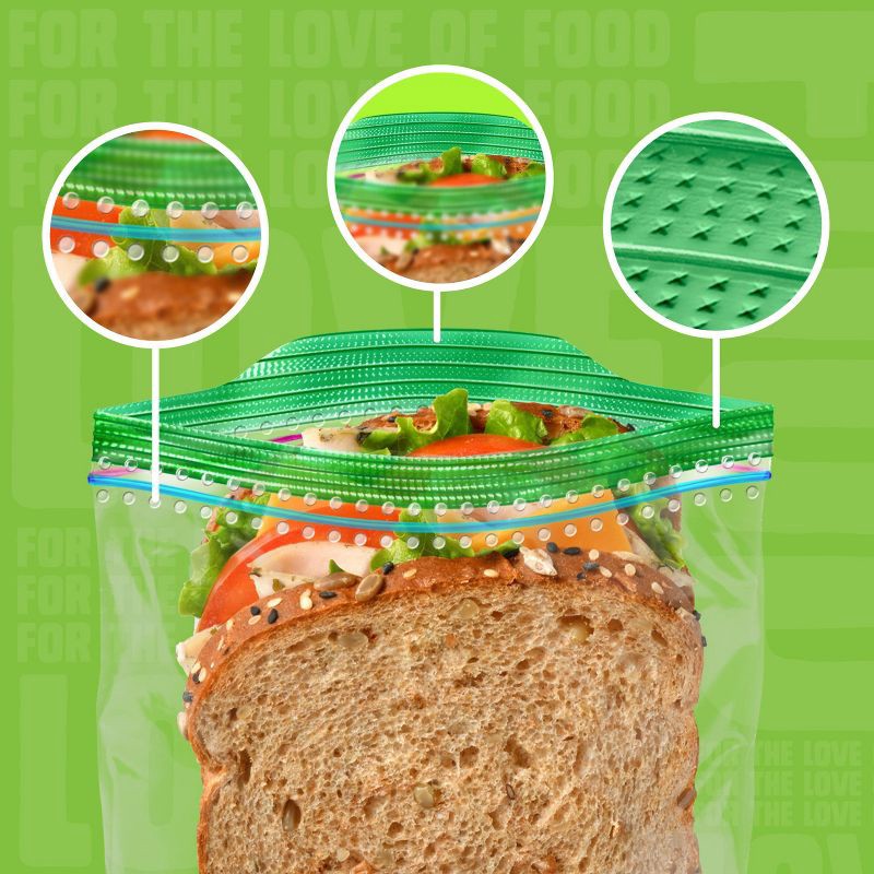 slide 2 of 12, Ziploc Sandwich Bags with Grip 'n Seal Technology - 150ct, 150 ct