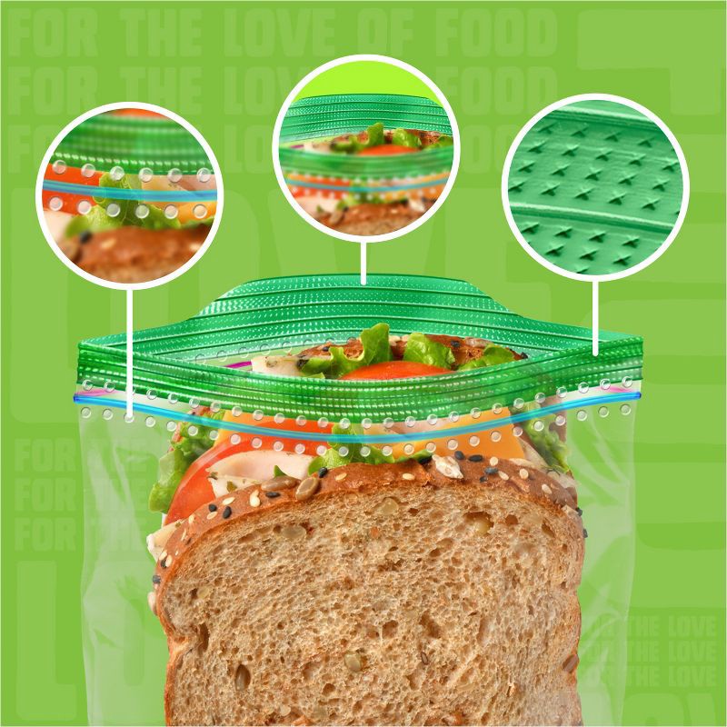 slide 2 of 13, Ziploc Sandwich Bags for Food Storage and Meal Prep - 150ct, 150 ct