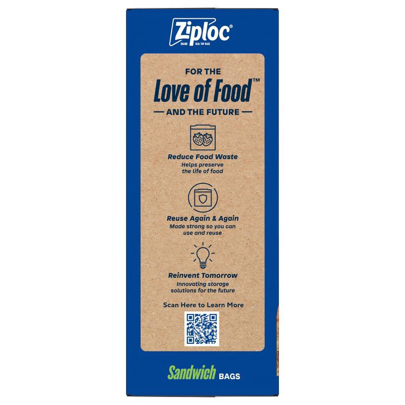 slide 13 of 13, Ziploc Sandwich Bags for Food Storage and Meal Prep - 150ct, 150 ct
