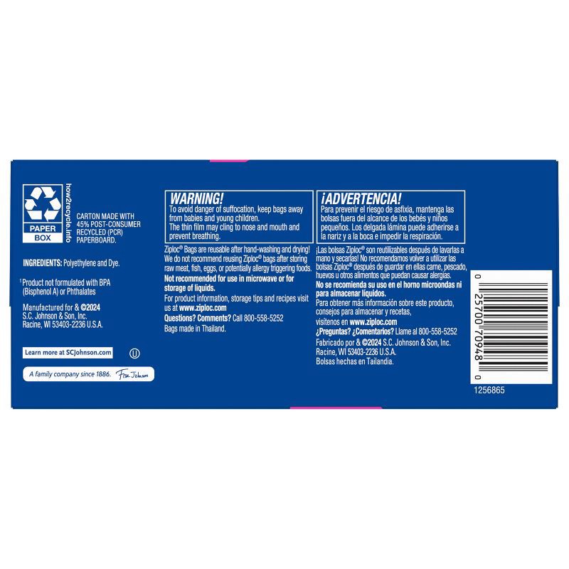 slide 12 of 13, Ziploc Snack Bags - 280ct, 280 ct