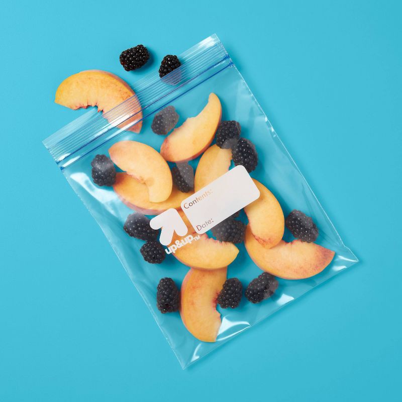 slide 2 of 4, Quart Freezer Storage Bags - 40ct - up&up™, 40 ct