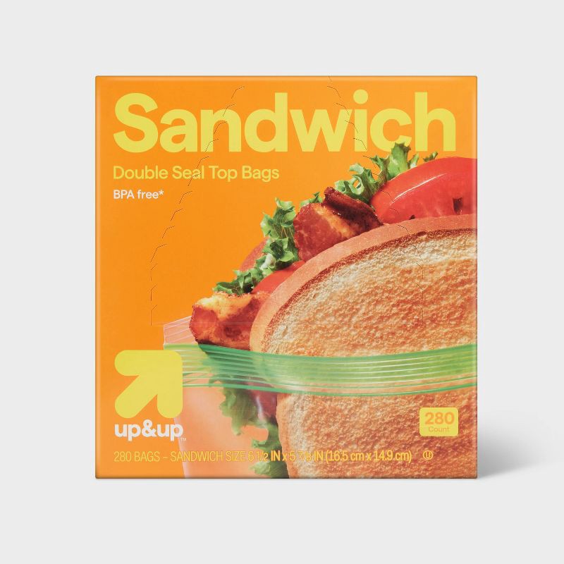 slide 1 of 4, Sandwich Storage Bags- 280ct - up&up™, 280 ct